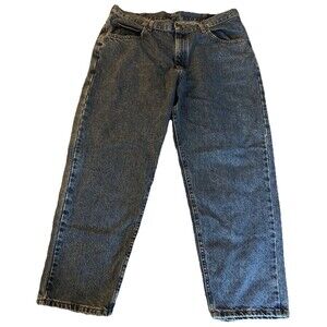 LL Bean Jeans Mens 40x29 (38x28) Vintage 90s Double L Relaxed Blue Denim USA